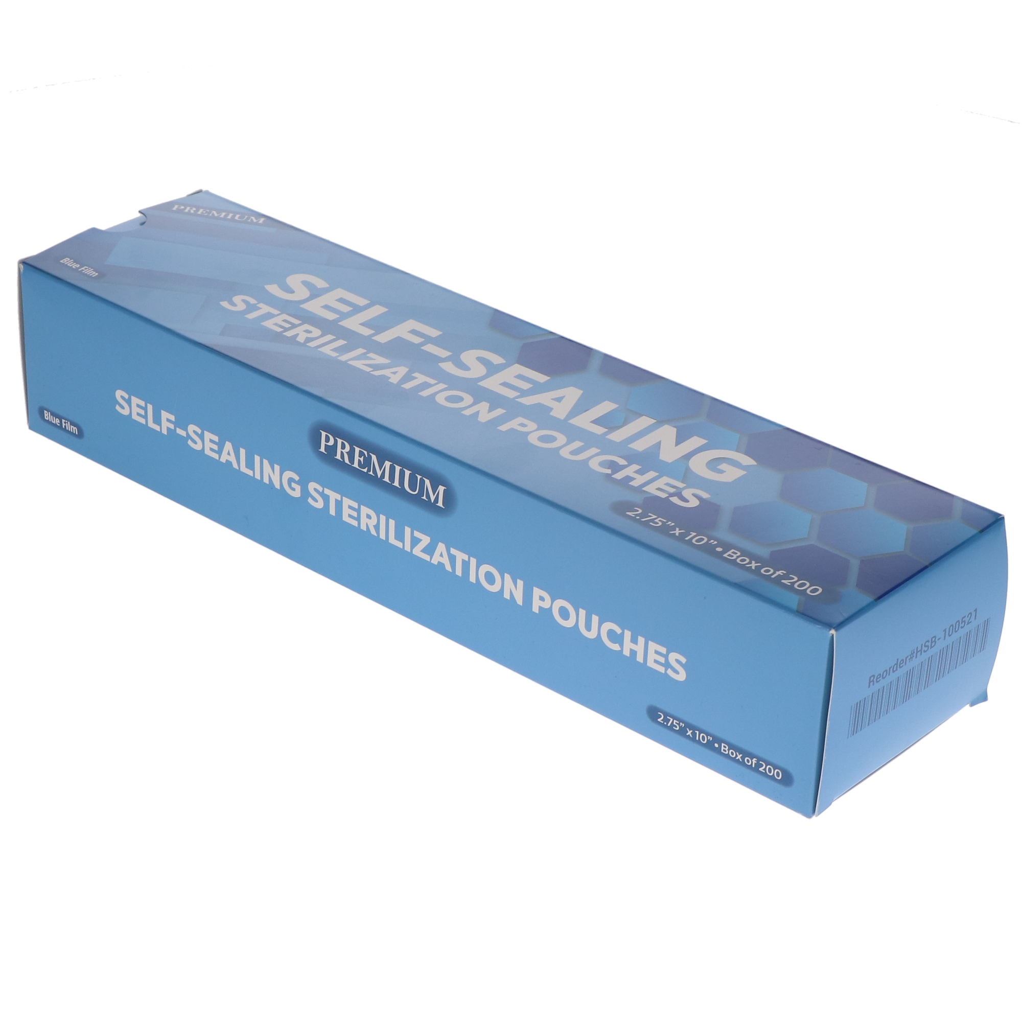 House Brand Dentistry 100521 Paper/Blue Film Self-Sealing Sterilization Pouches 2.75 House Brand Dentistry 100521 Paper/Blue Film Self-Sealing Sterilization Pouches 2.75